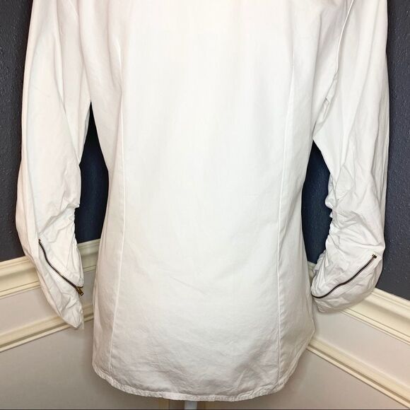 Sylvia Techerassi zipper collar & cuff button down - Picture 9 of 12